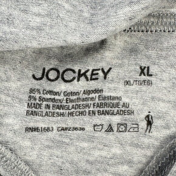 Jockey Women's Size XL Panty Thong Cotton Stretch Essentials Gray New With Tags - Picture 6 of 11